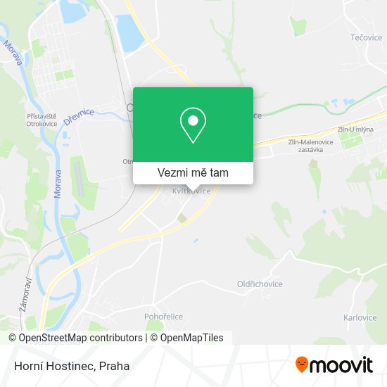 Horní Hostinec mapa