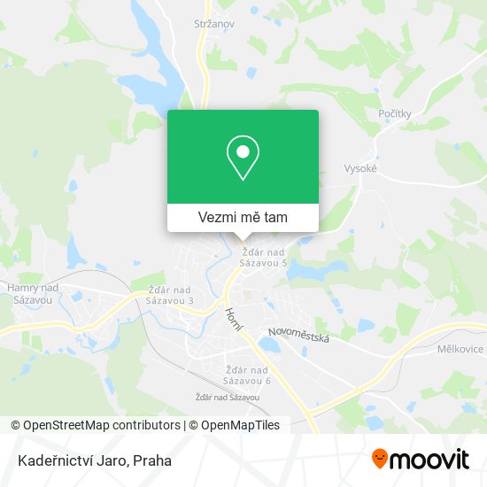 Kadeřnictví Jaro mapa