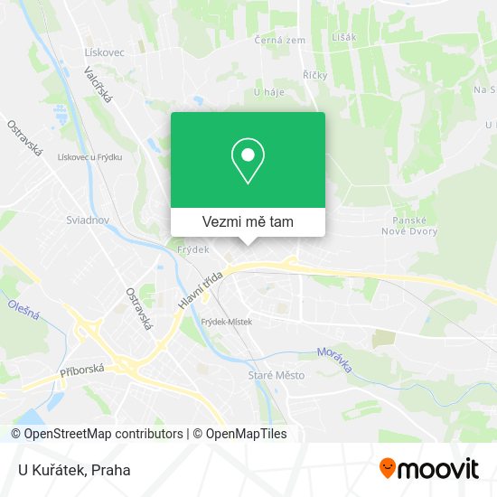 U Kuřátek mapa