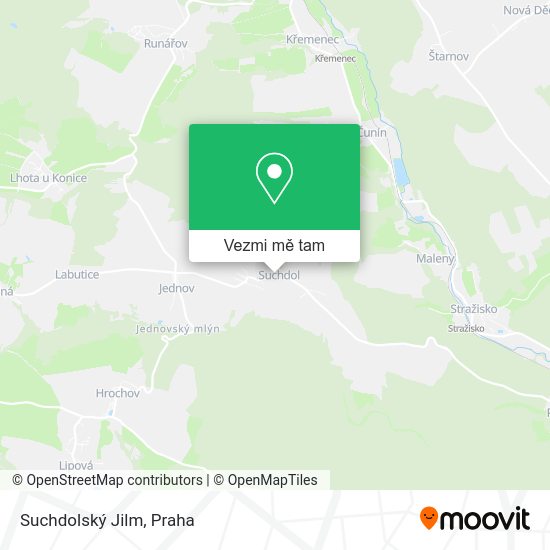 Suchdolský Jilm mapa