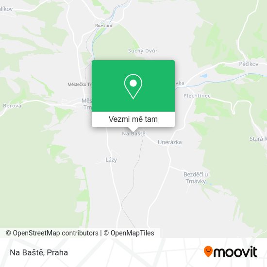 Na Baště mapa