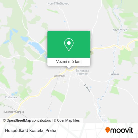 Hospůdka U Kostela mapa