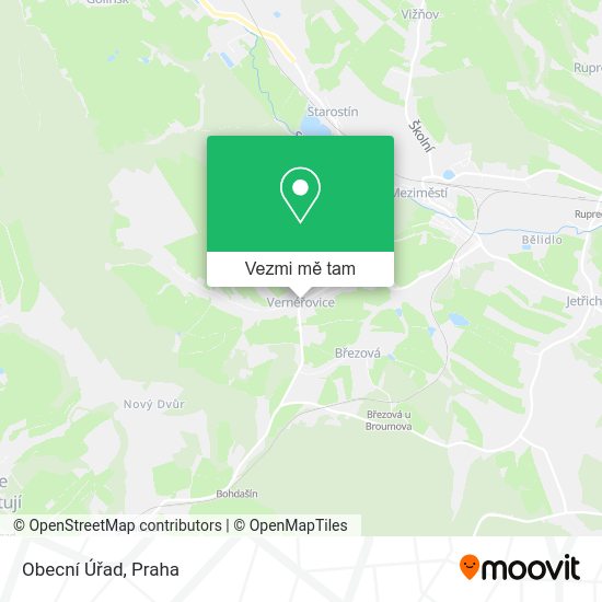 Obecní Úřad mapa