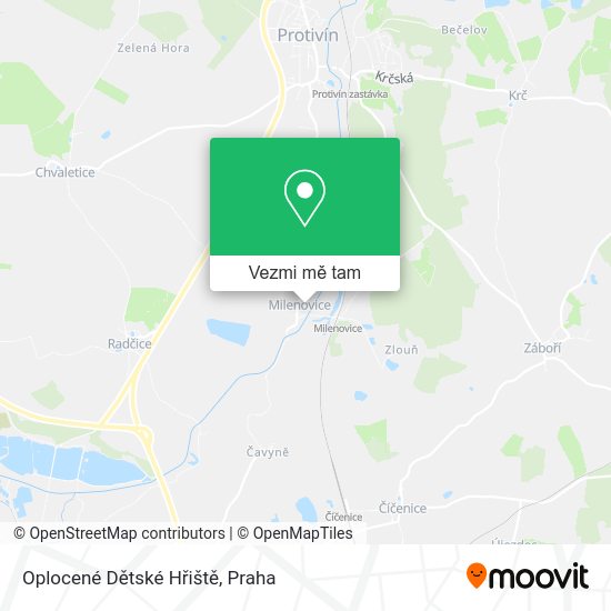 Oplocené Dětské Hřiště mapa