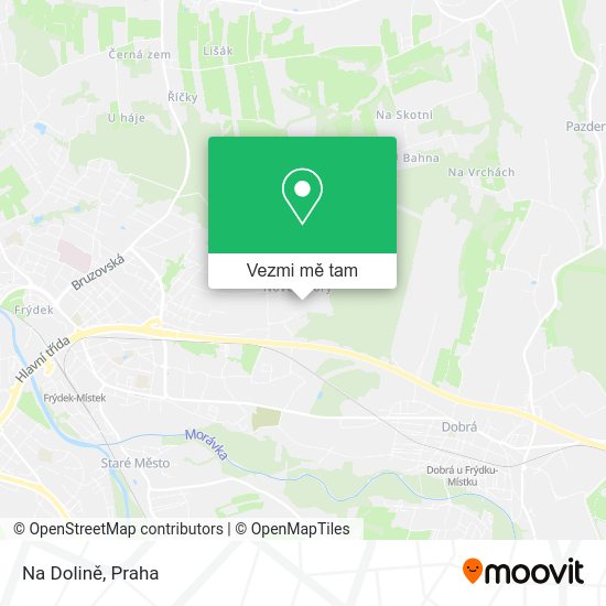 Na Dolině mapa