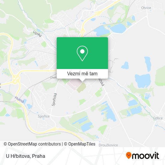 U Hřbitova mapa