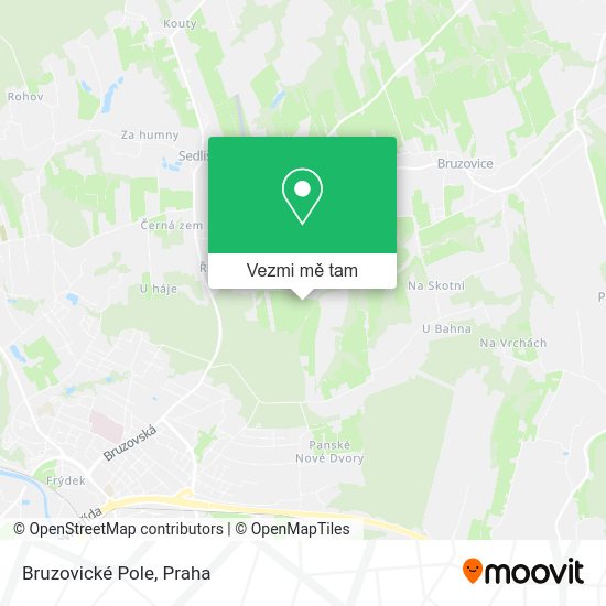 Bruzovické Pole mapa