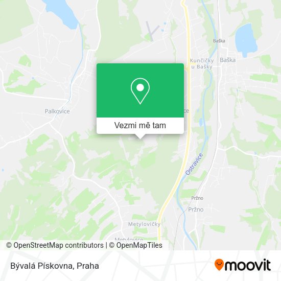 Bývalá Pískovna mapa