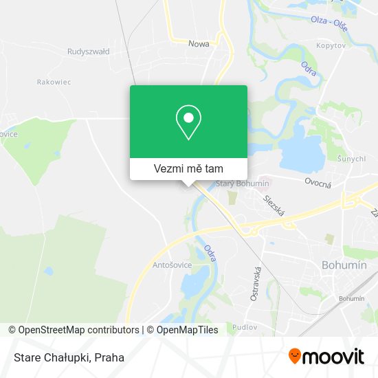 Stare Chałupki mapa