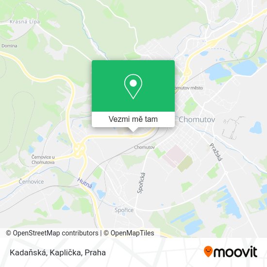 Kadaňská, Kaplička mapa