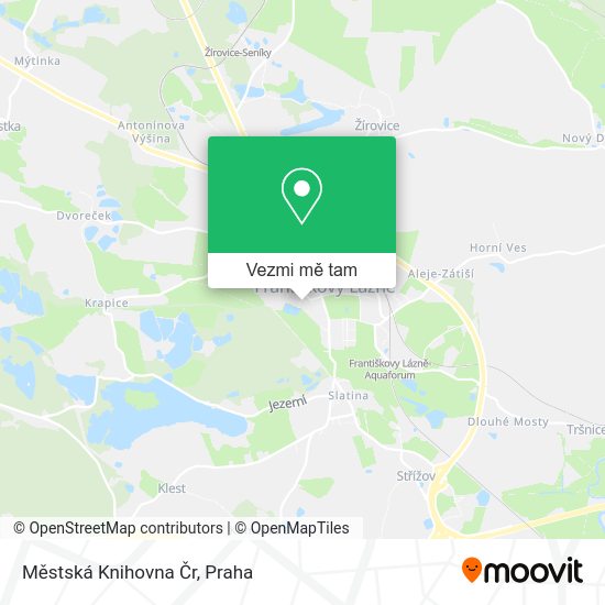 Městská Knihovna Čr mapa