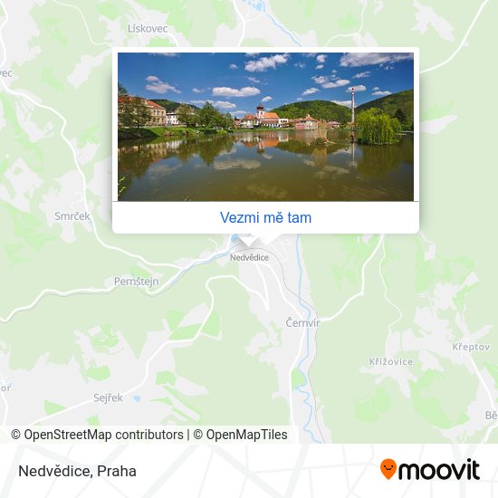 Nedvědice mapa