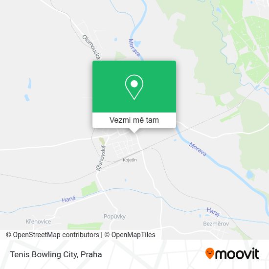 Tenis Bowling City mapa
