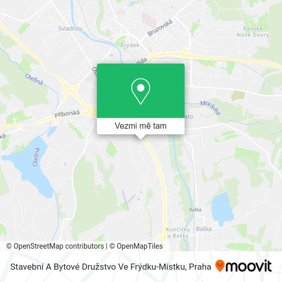 Stavební A Bytové Družstvo Ve Frýdku-Místku mapa