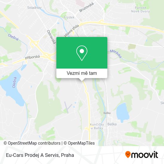 Eu-Cars Prodej A Servis mapa