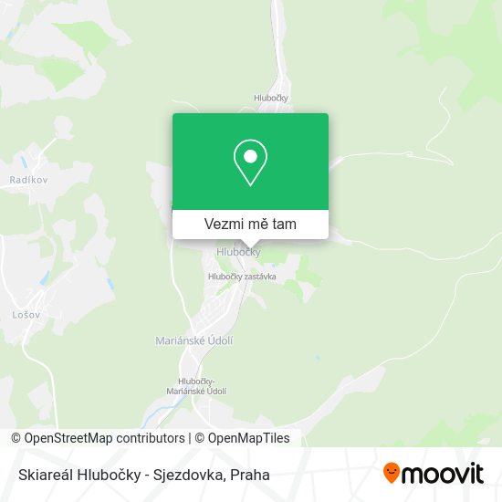 Skiareál Hlubočky - Sjezdovka mapa