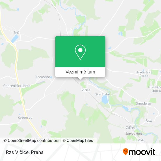 Rzs Vlčice mapa