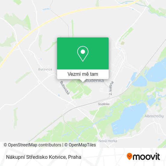Nákupní Středisko Kotvice mapa
