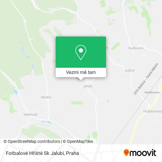 Fotbalové Hřiště Sk Jalubí mapa