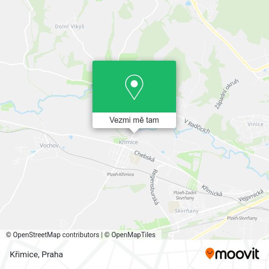 Křimice mapa
