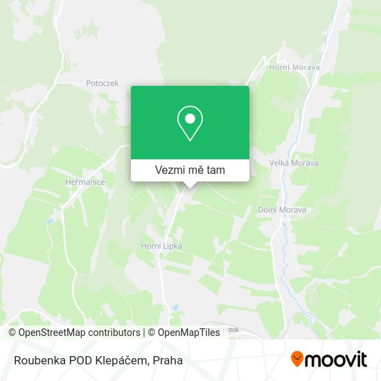 Roubenka POD Klepáčem mapa
