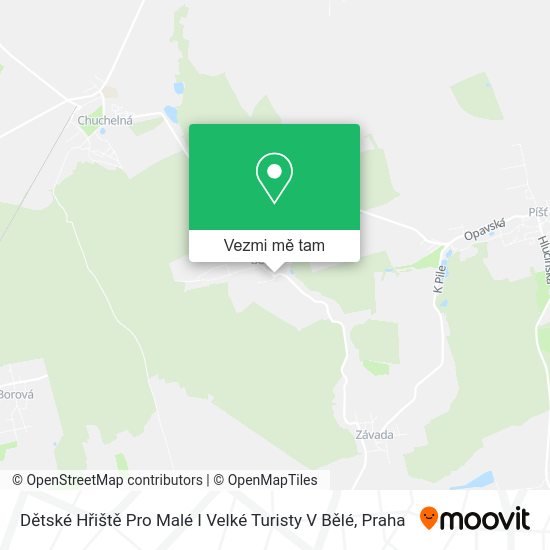 Dětské Hřiště Pro Malé I Velké Turisty V Bělé mapa