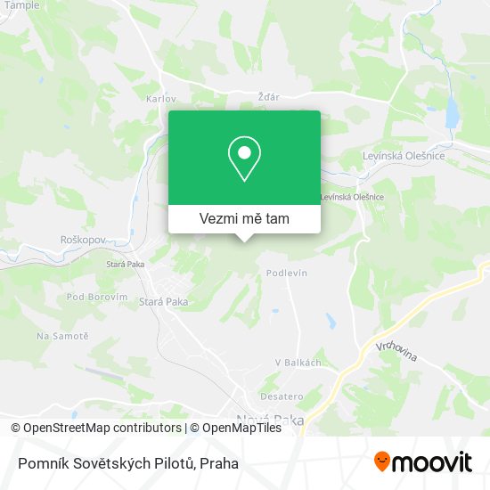Pomník Sovětských Pilotů mapa