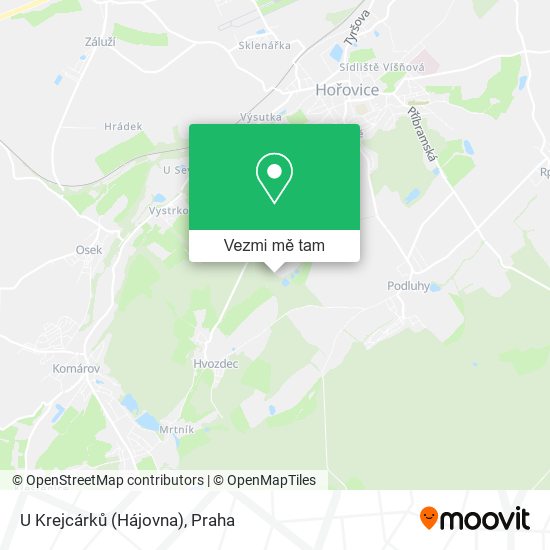 U Krejcárků (Hájovna) mapa