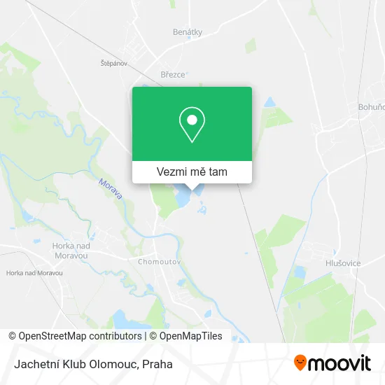 Jachetní Klub Olomouc mapa