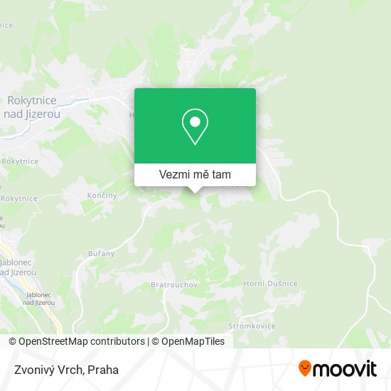 Zvonivý Vrch mapa