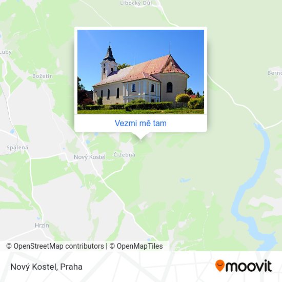 Nový Kostel mapa