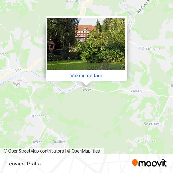 Lčovice mapa