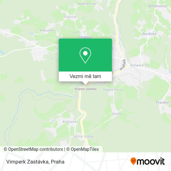 Vimperk Zastávka mapa