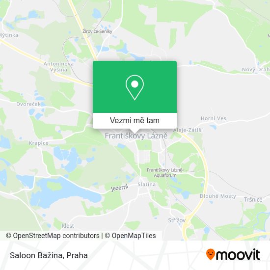 Saloon Bažina mapa