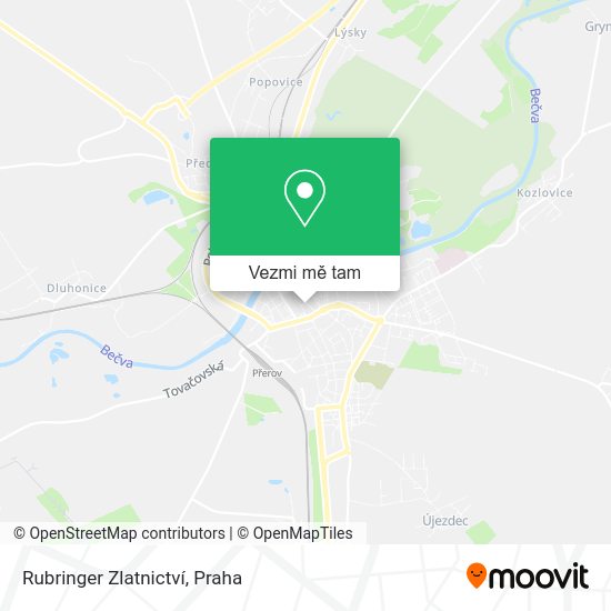 Rubringer Zlatnictví mapa