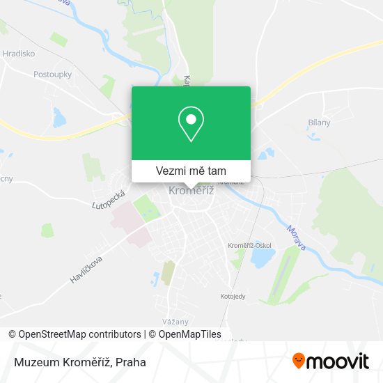 Muzeum Kroměříž mapa