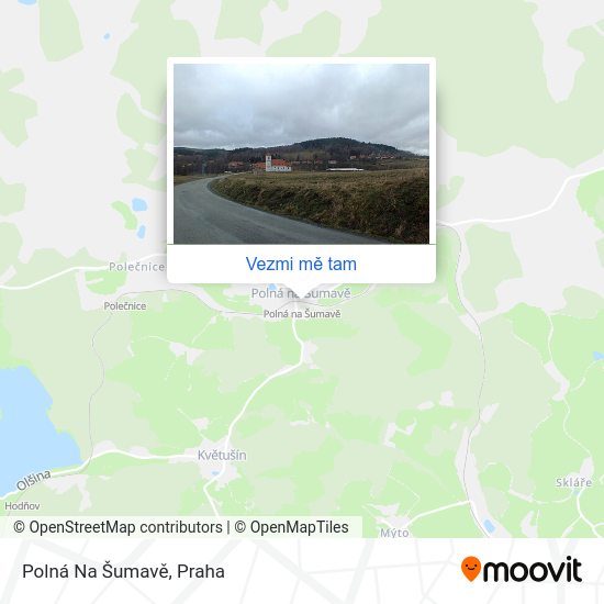 Polná Na Šumavě mapa