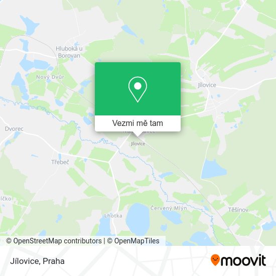 Jílovice mapa
