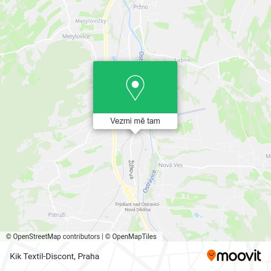 Kik Textil-Discont mapa