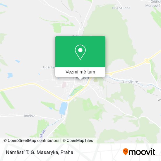 Náměstí T. G. Masaryka mapa