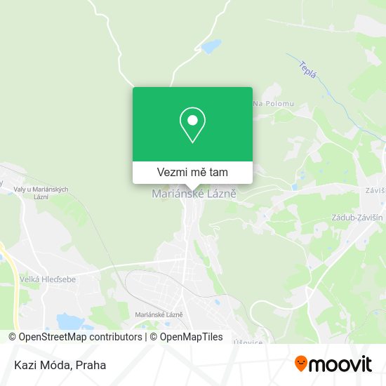 Kazi Móda mapa