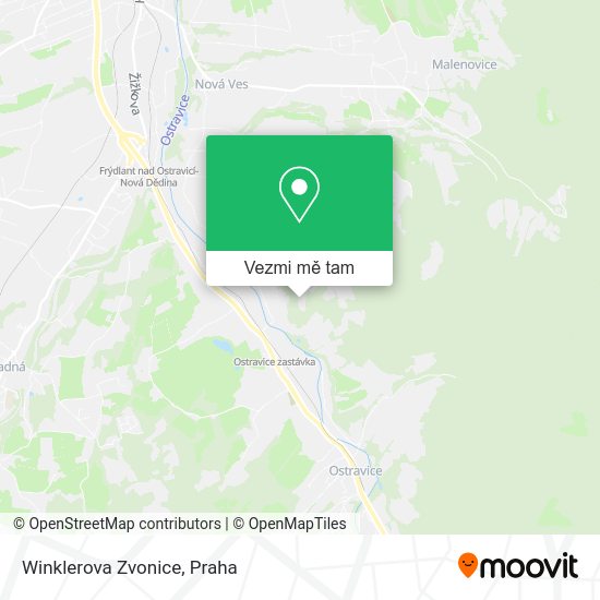 Winklerova Zvonice mapa