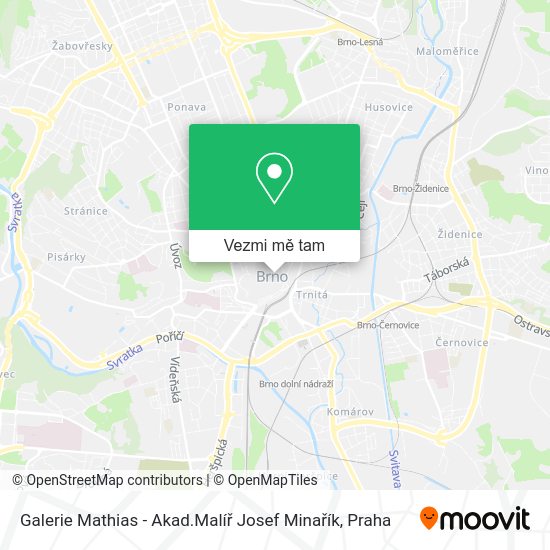 Galerie Mathias - Akad.Malíř Josef Minařík mapa