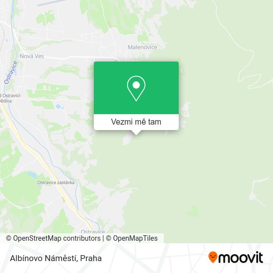 Albínovo Náměstí mapa