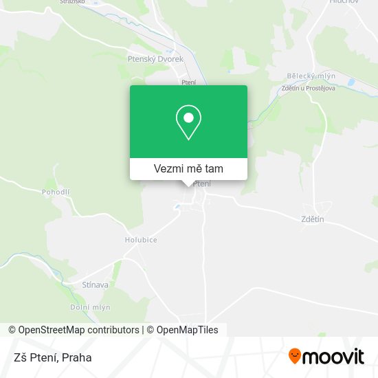 Zš Ptení mapa