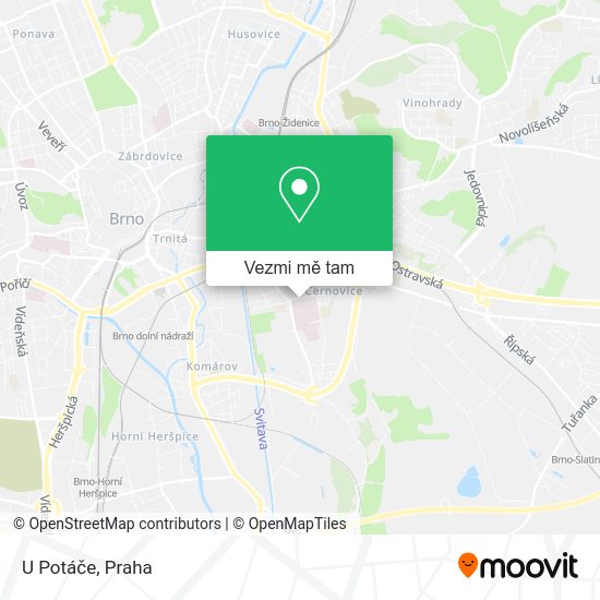 U Potáče mapa
