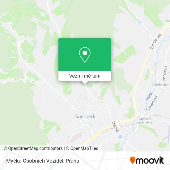 Myčka Osobních Vozidel mapa