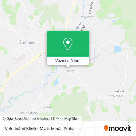 Veterinární Klinika Mvdr. Minář mapa
