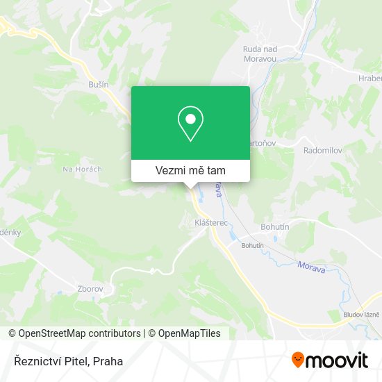 Řeznictví Pitel mapa
