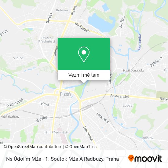 Ns Údolím Mže - 1. Soutok Mže A Radbuzy mapa